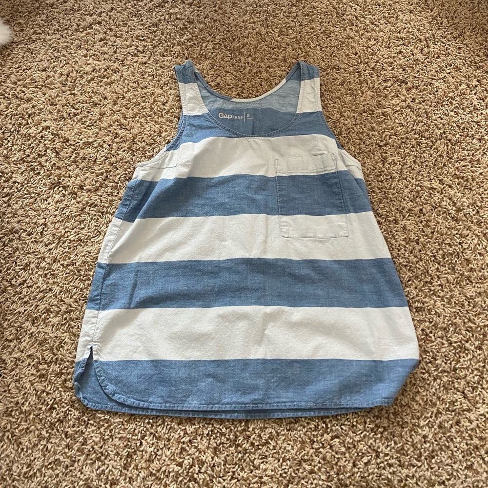 Gap Blue striped tank top